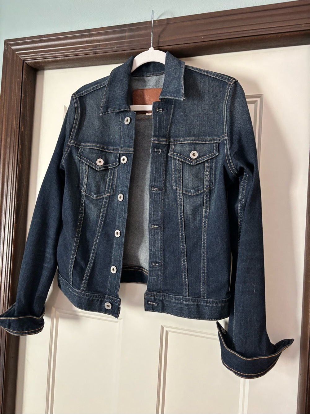 AG Adriano Goldschmied Indigo Denim Jacket sz Medium - Picture 2 of 12
